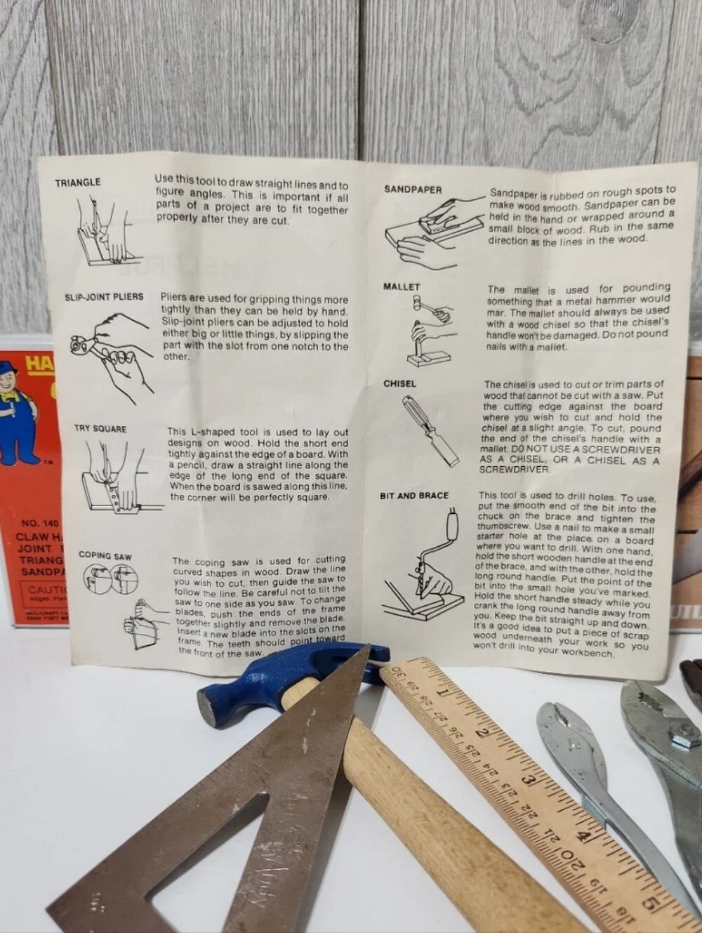1977 Handy Andy Tool Set with Steel Tool Box Skil-Craft